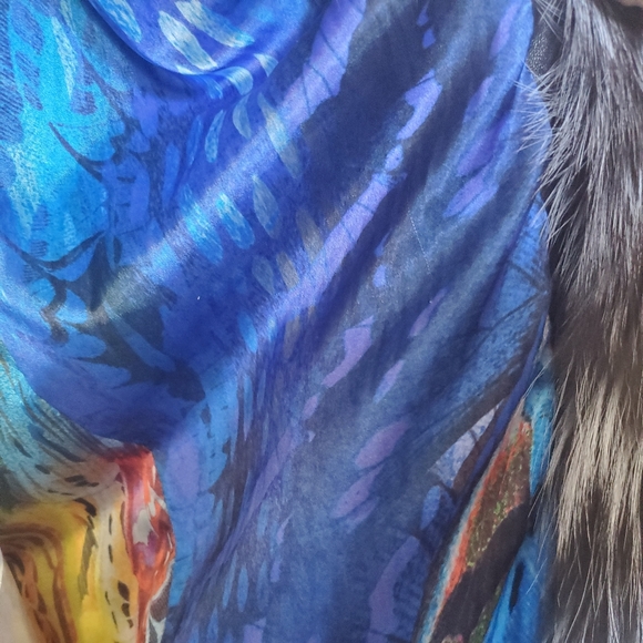 Beautiful Long Silver Fox Vest - Picture 7 of 8